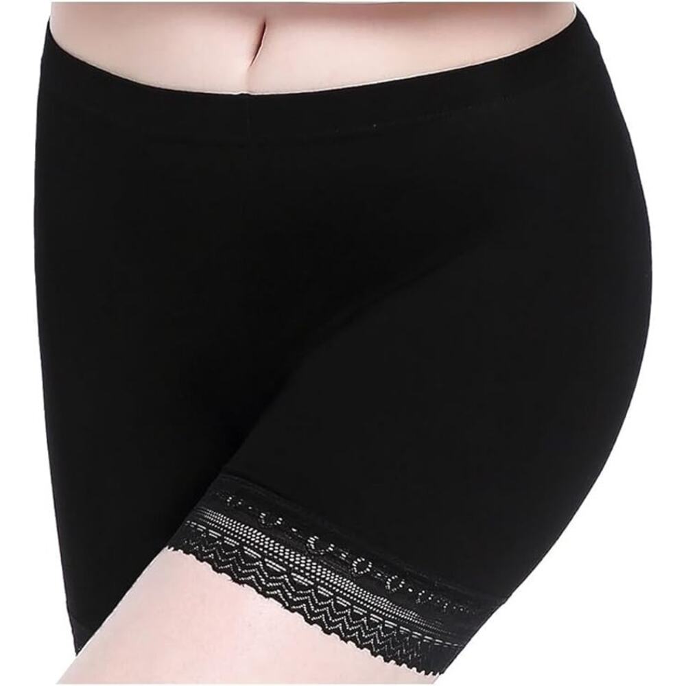 Set of 2 CnlanRow Women's Lace Trim Short Women's Size XL